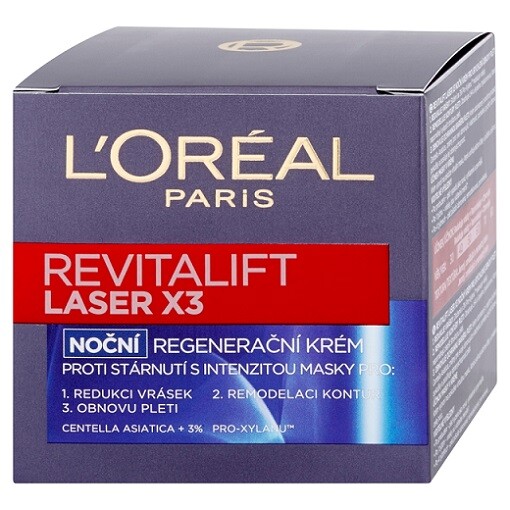 L'ORÉAL PARIS Revitalift Laser X3 noční péče proti vráskám 50ml