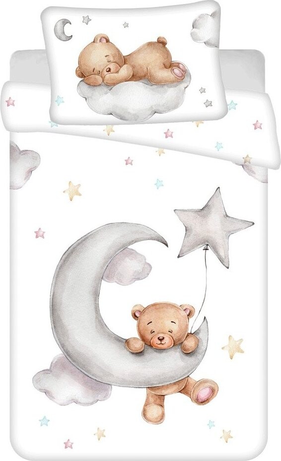 Bavlněné dětské povlečení do postýlky 100x135 cm Teddy 