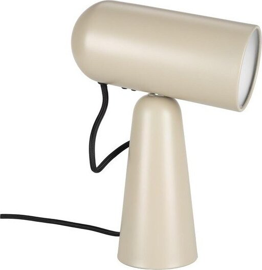 Béžová stmívatelná stolní lampa s kovovým stínidlem (výška 26 cm) Vesper – White Label