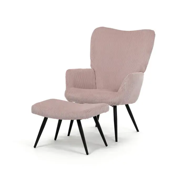 Autronic Křeslo s podnožkou AK-L7285 PINK6