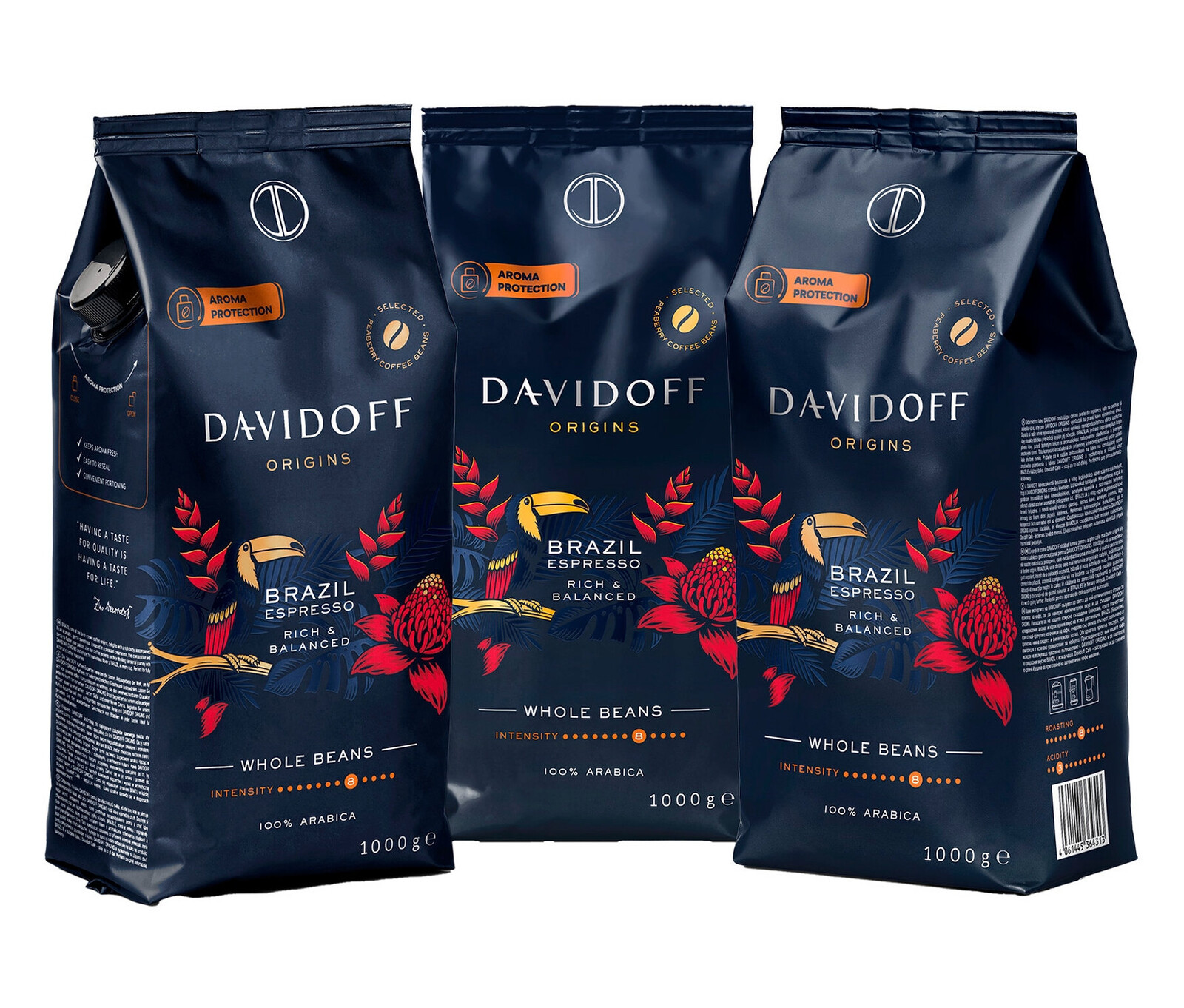 Tchibo - Davidoff Café Origins Brazil - Intenzita: 8/12