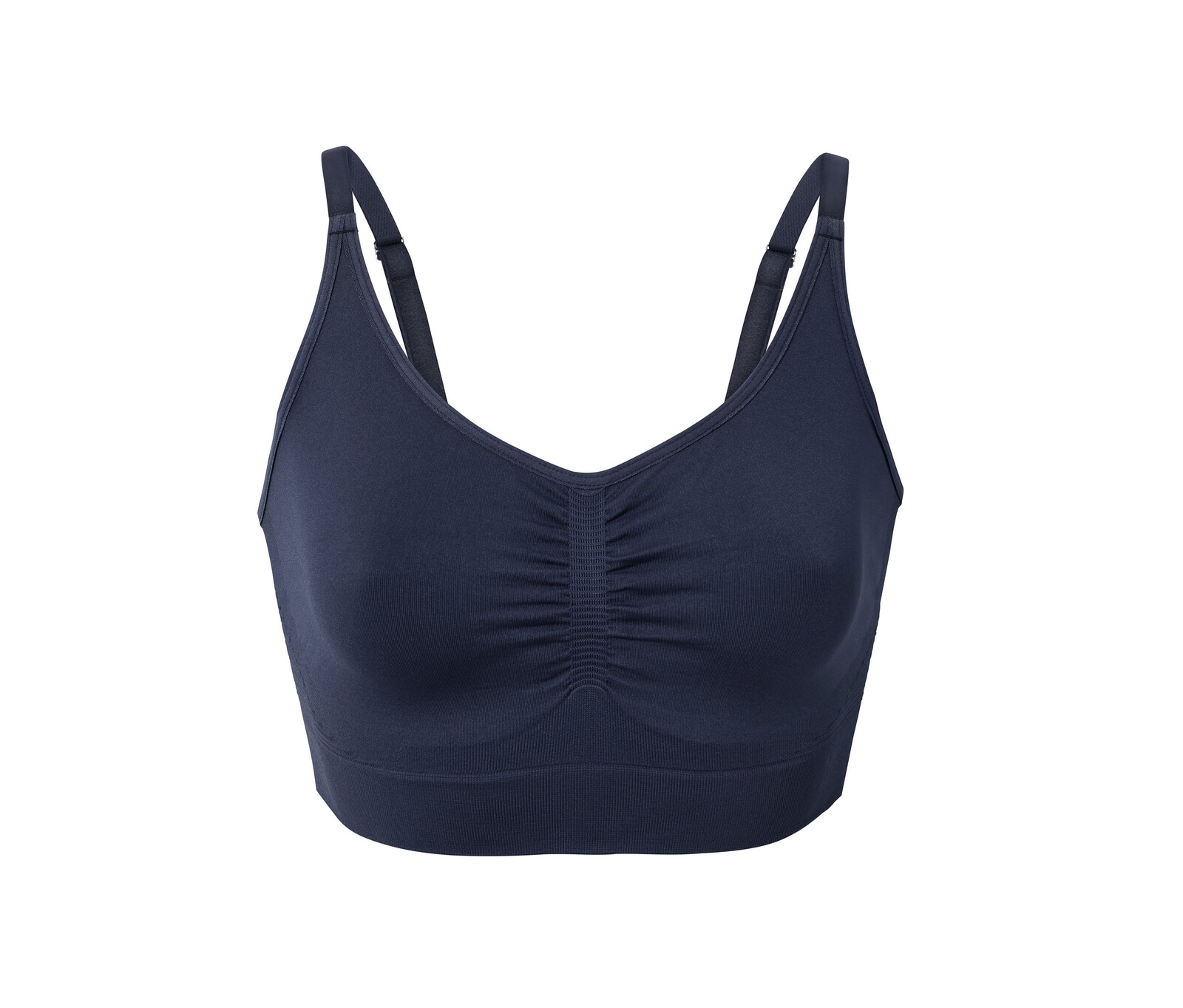 Tchibo - Bezešvá sportovní podprsenka - pro ženy - vel. XL 48/50 - barva: modrá