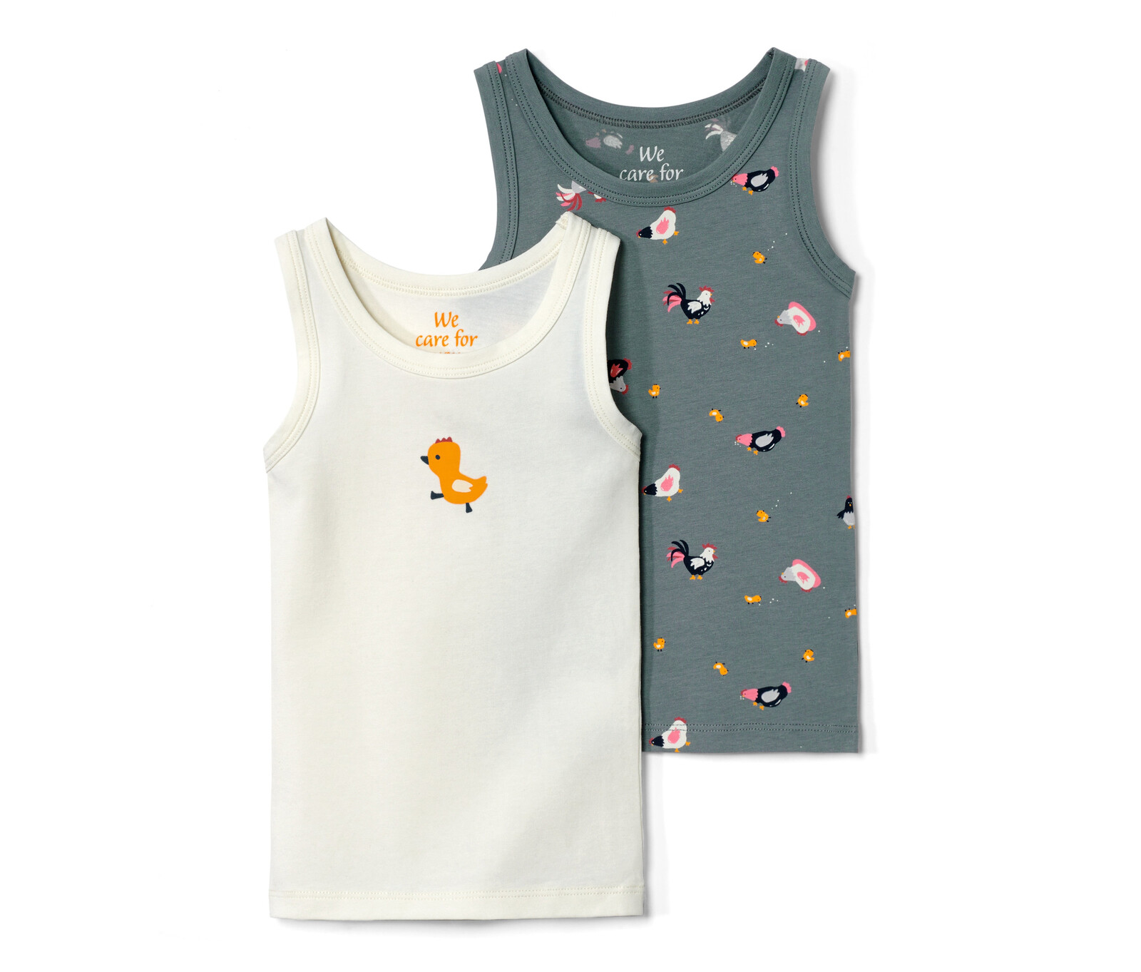 Tchibo - Dětská tílka - pro dívky - vel. 122/128 - barva: béžová