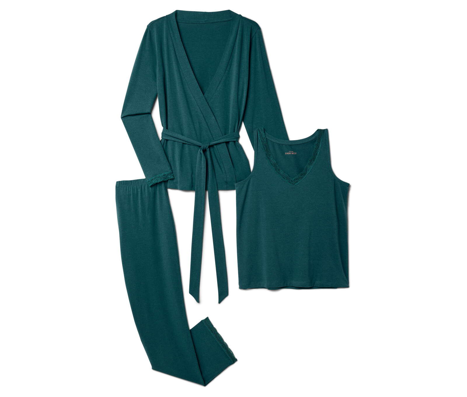 Tchibo - 3dílná pyžamová souprava - pro ženy - vel. S 36/38 - barva: modrá