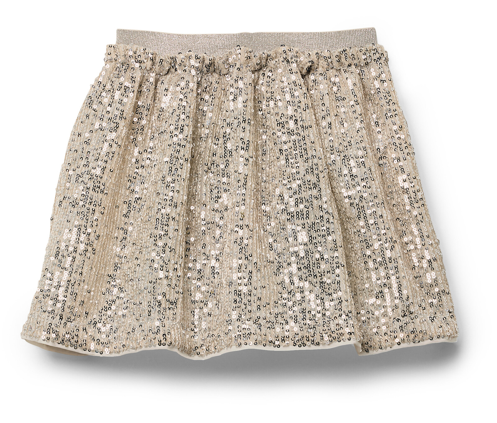 Tchibo - Dětská sukně s flitry - pro dívky - vel. 122/128 - barva: bílá