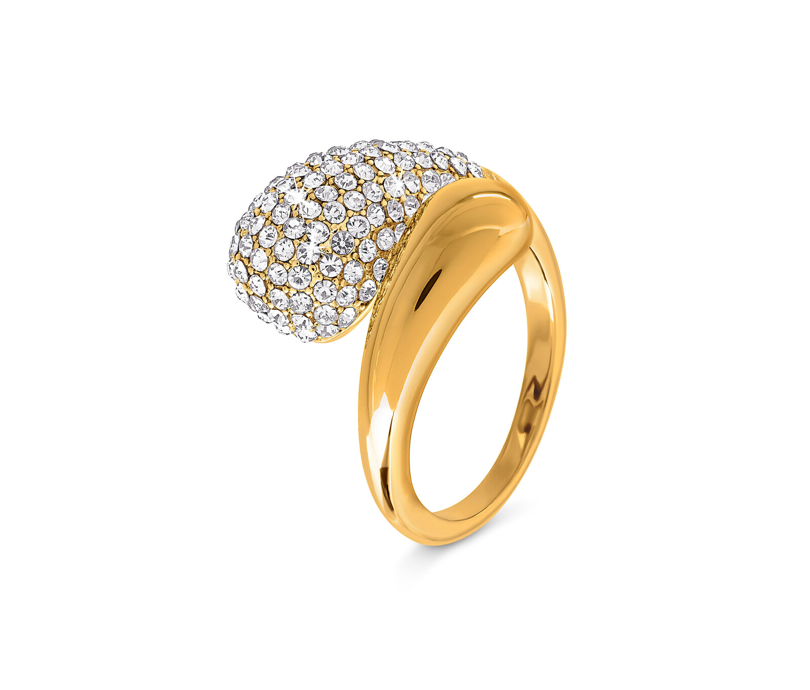 Tchibo - Prsten »Kapka« s kamínky - pro ženy - vel. 17