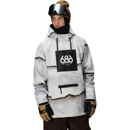 Mikina 686 Waterproof Hoody - Bílá - L