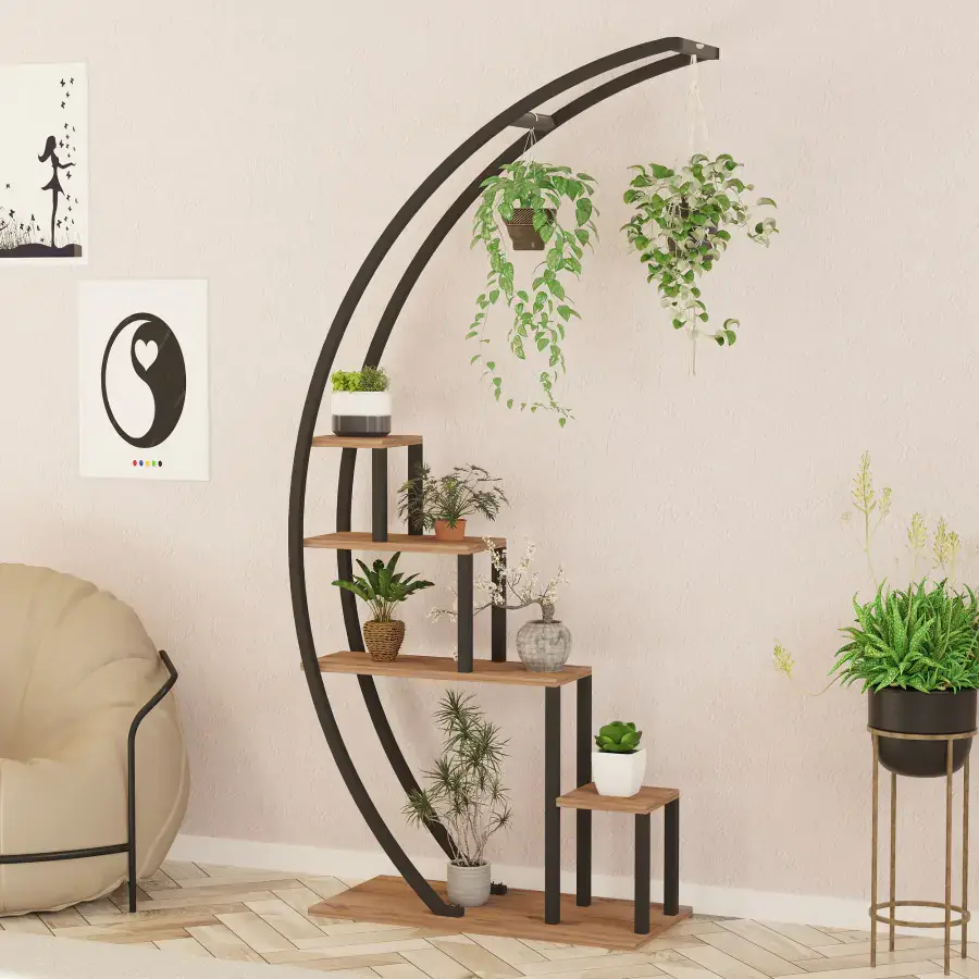 Casarredo Stojan na květiny GARDEN - borovice/černá