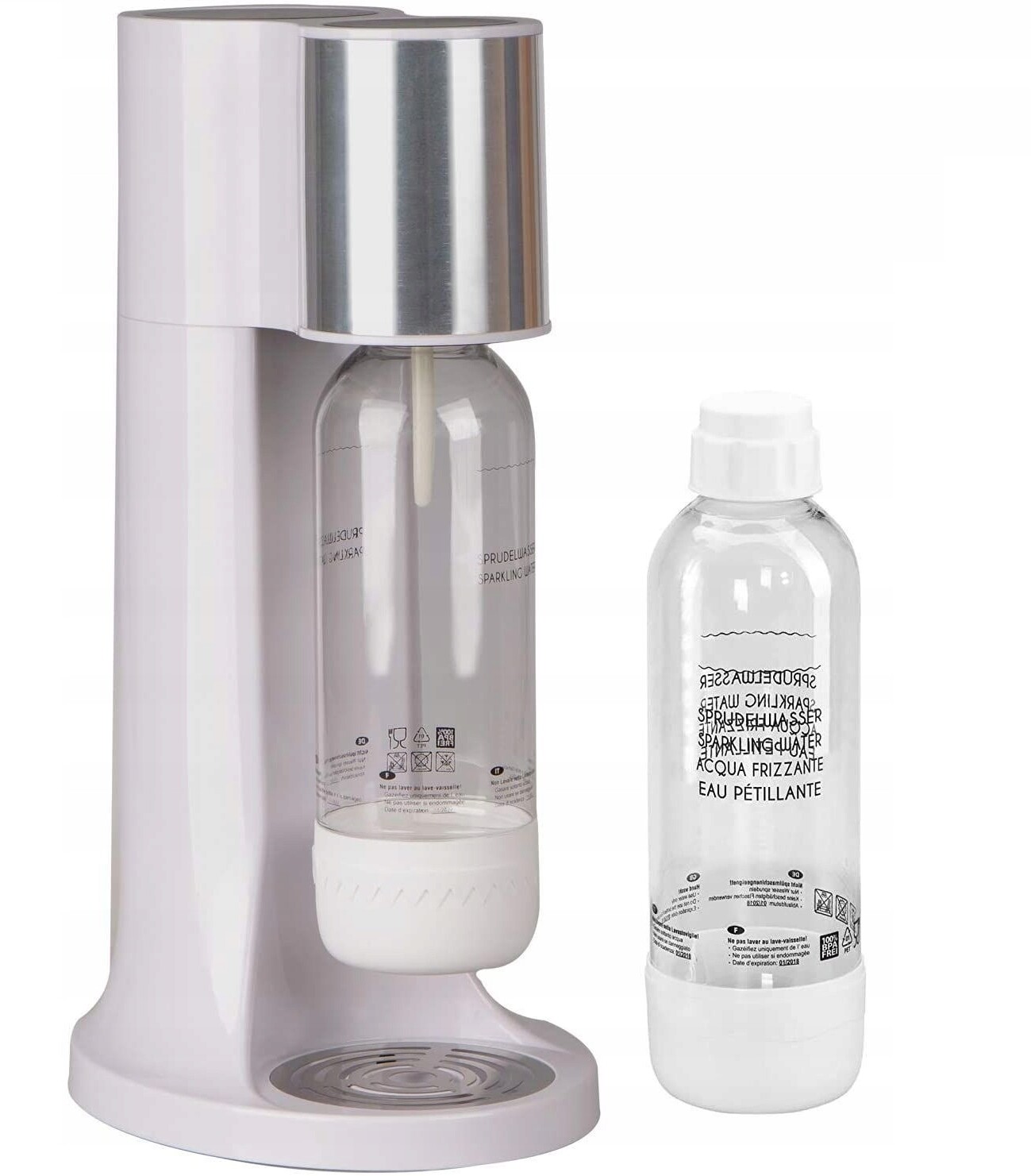 Sifon na výrobu sody výrobník sody Levivo Soda Bílý 2x Láhev