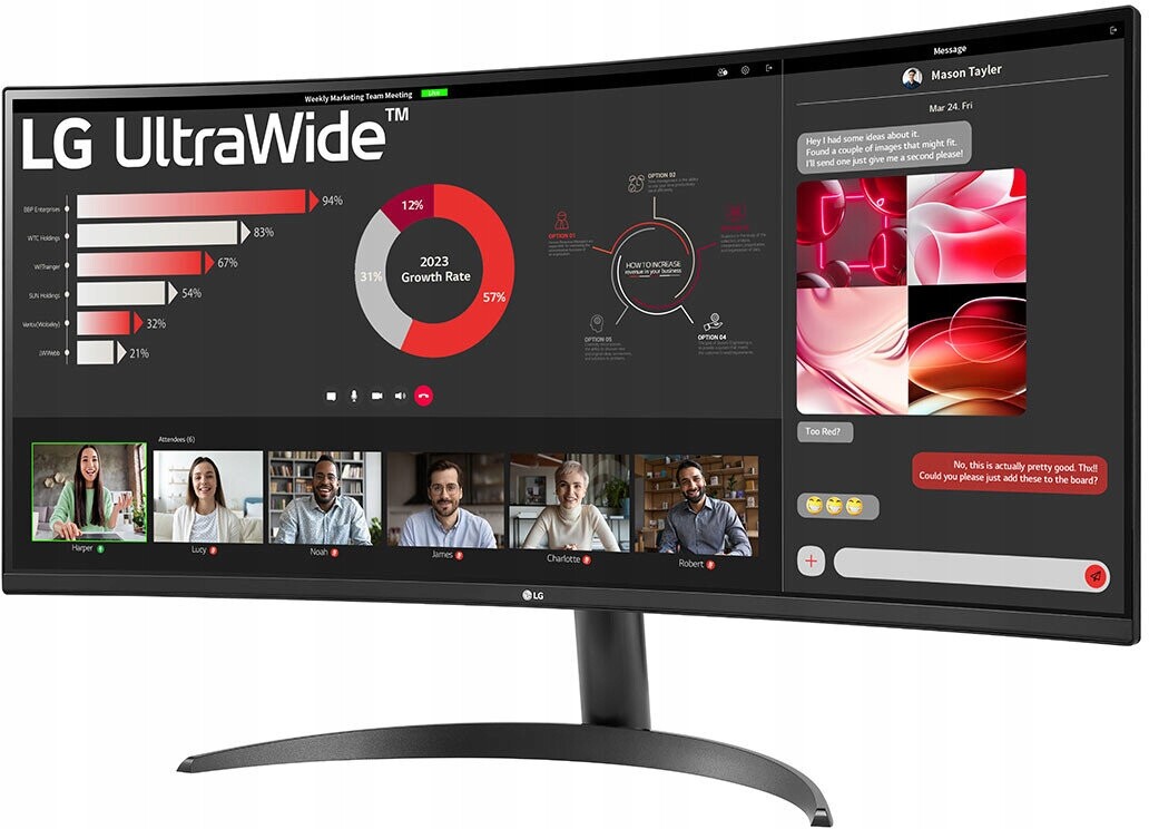 Lg 34WR50QC-B Led monitor 34