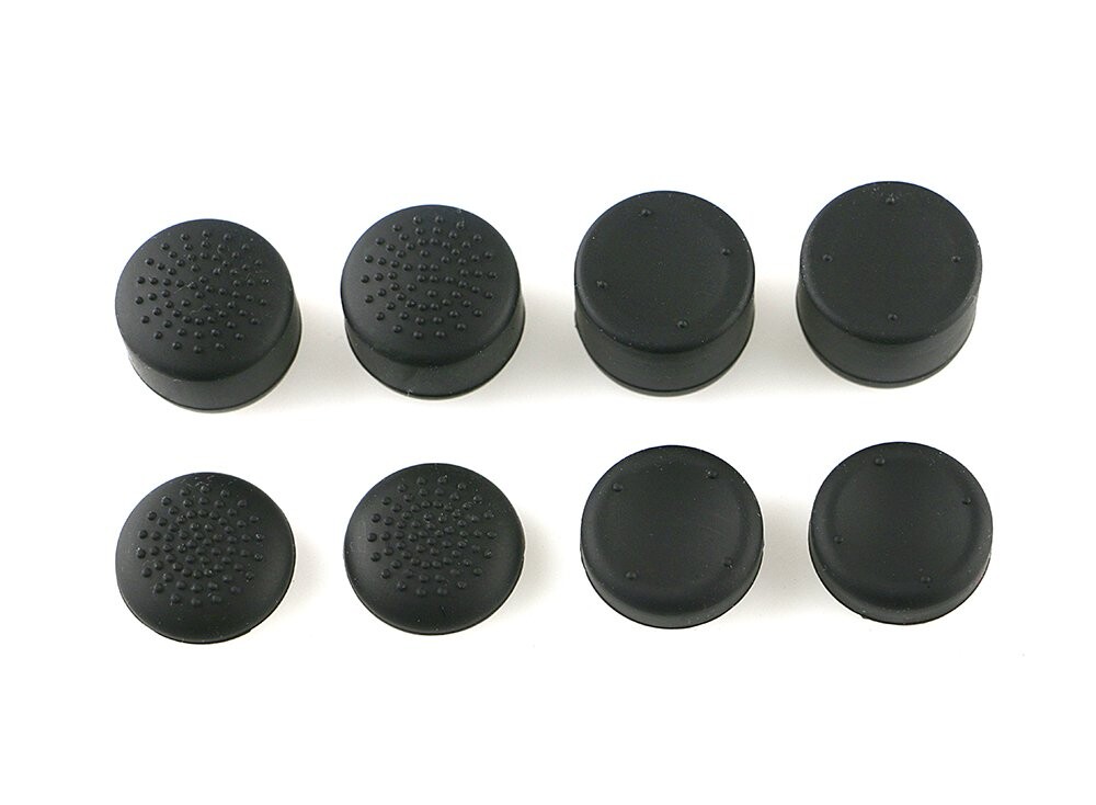 8 x Sada 8v1 Gumičky Gripy Na Analogy pad PS3 PS4 PS5 Xbox Černé