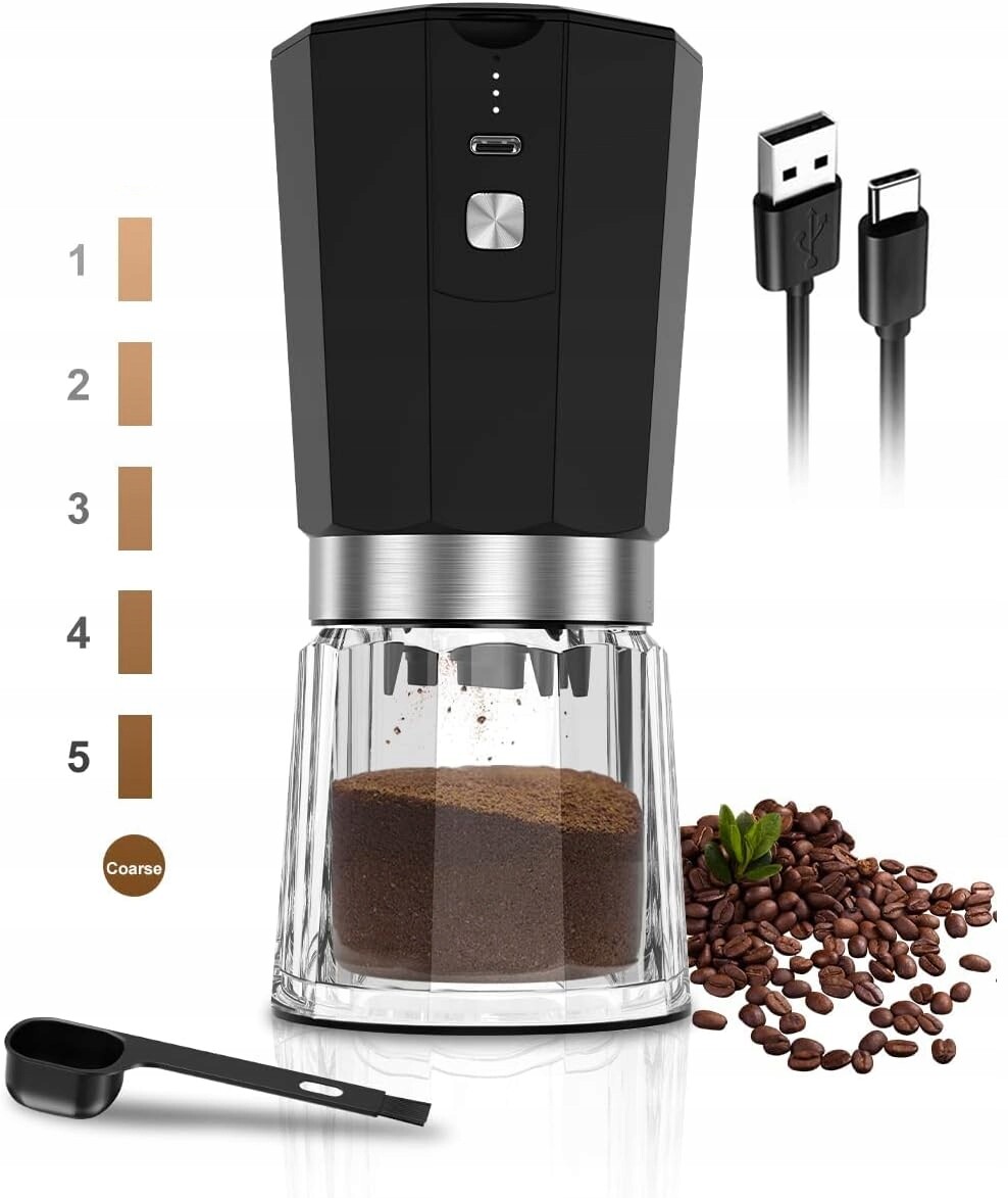 Elektrický Bezdrátový Mlýnek Na Kávu Na Mletí Kávy, Keramický