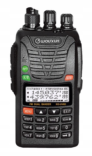 Wouxun KG-UV6D Rádio Vhf Uhf 5W 136-174/400-500MHz