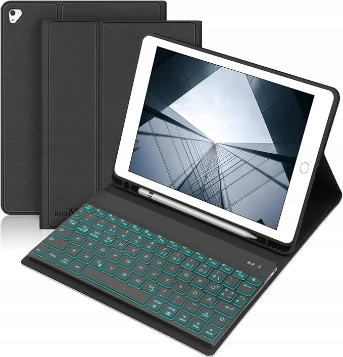 Boriyuan pouzdro Rgb Led klávesnice pro iPad 6 5 iPad Air 2 1 9,7'' Pro 9,7