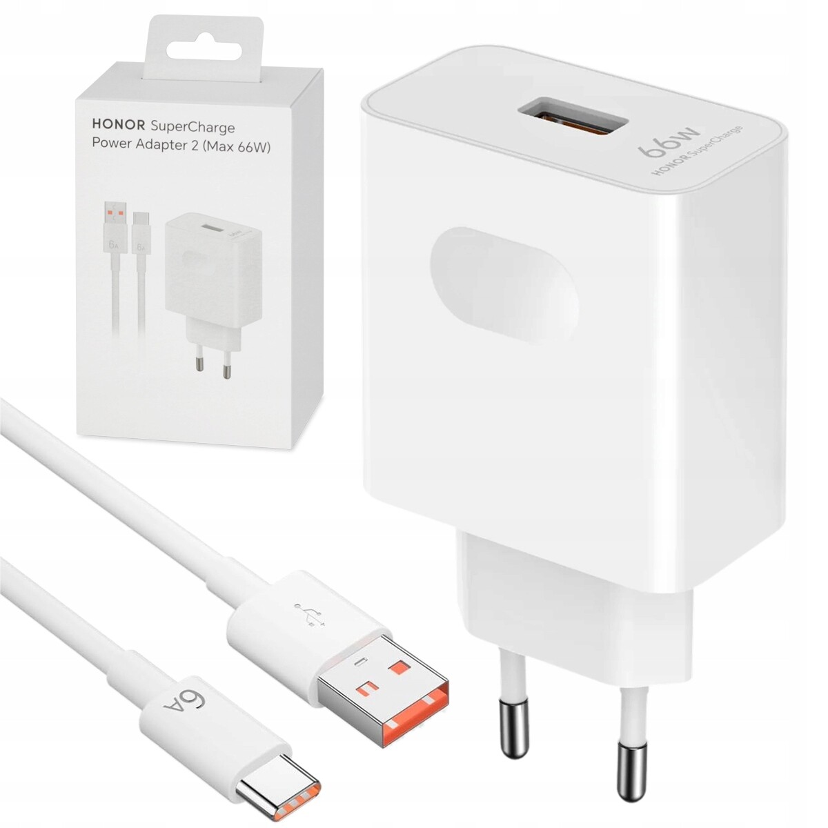 Síťová nabíječka Honor SuperCharge 66W kabel pro notebook a tablet telefonu