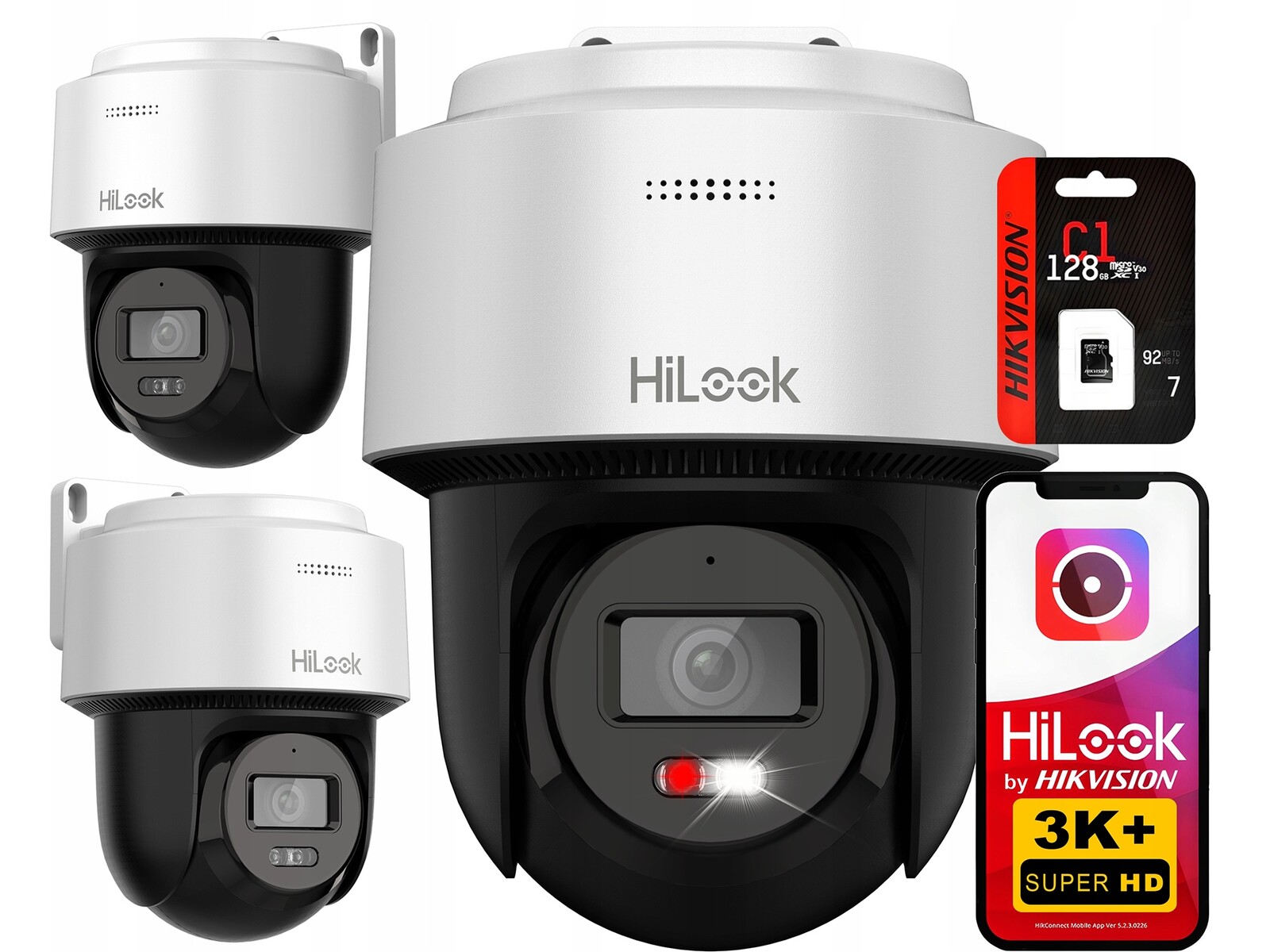 Otočná Ip kamera 6Mpx 3K+ PTZ-N2C600M-DE HiLook Hikvision Sd karta 128GB