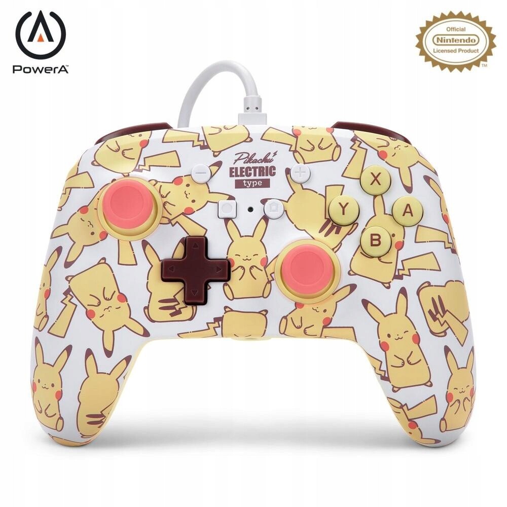 PowerA Drátový herní ovladač pro Nintendo Switch Pikachu Blush
