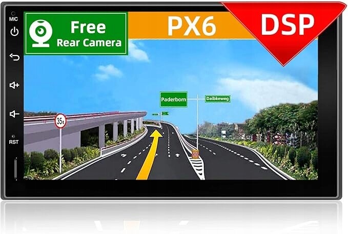 Autorádio Android 10 2 Din Yuntx [PX6+DSP]