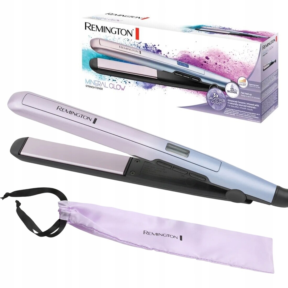 Žehlička Na Vlasy Remington Mineral Glow S5408 Keramická s 9 úrovněmi teploty