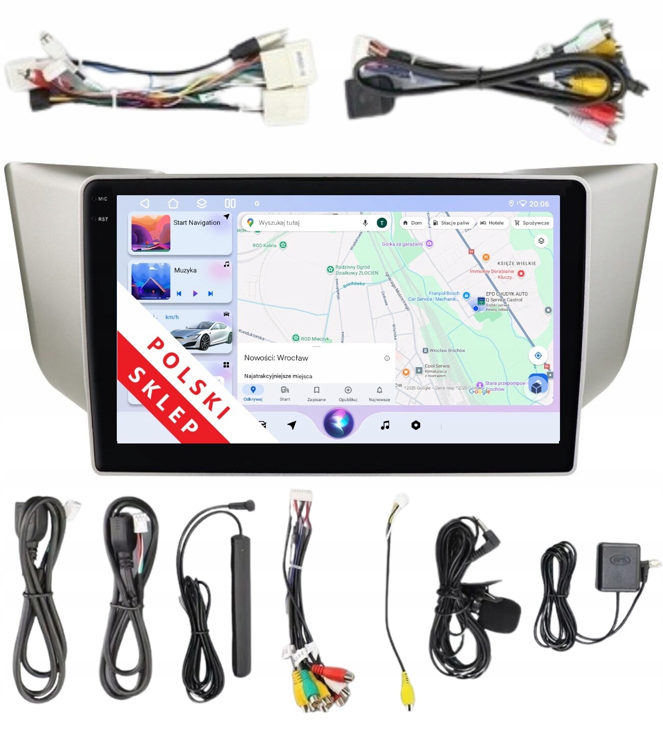 Android Rádio 2DIN Lexus Rx 2 II 300 330 350 400H 3/32 Gb Dsp Carplay Lte