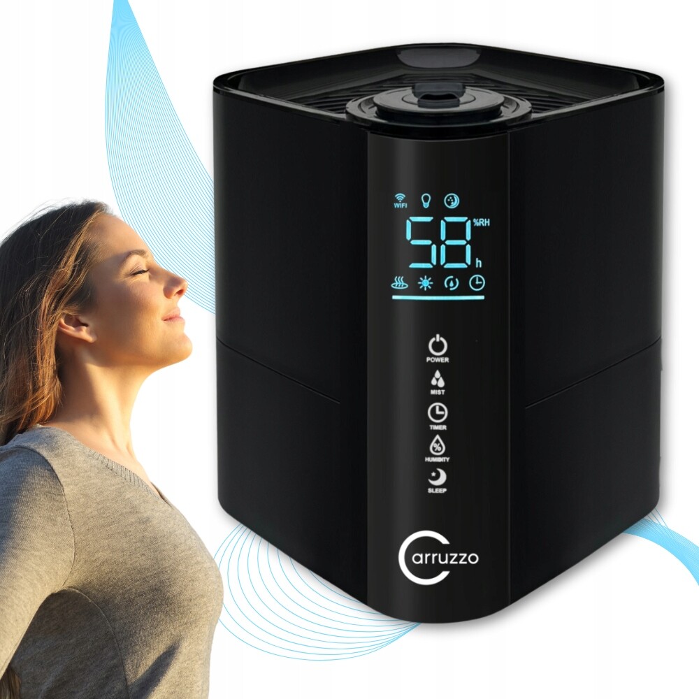 Účinný automatický Zvlhčovač Vzduchu aromaterapie Černý