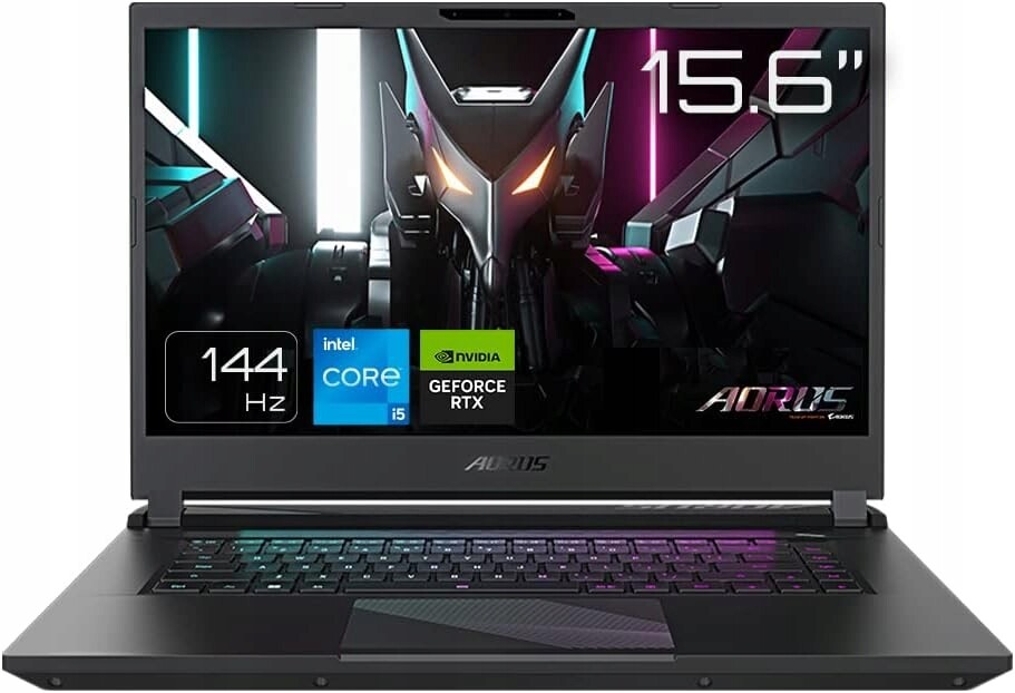 Notebook pro hráče Gigabyte Aorus 15 i5-12500H Rtx 4060 165Hz 16GB DDR5 Win