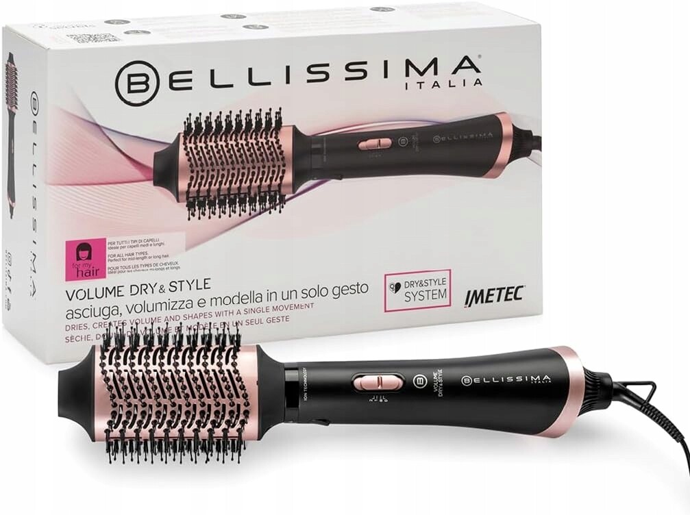 Kartáčová fén Bellissima 1000 W – pro střední a dlouhé vlasy