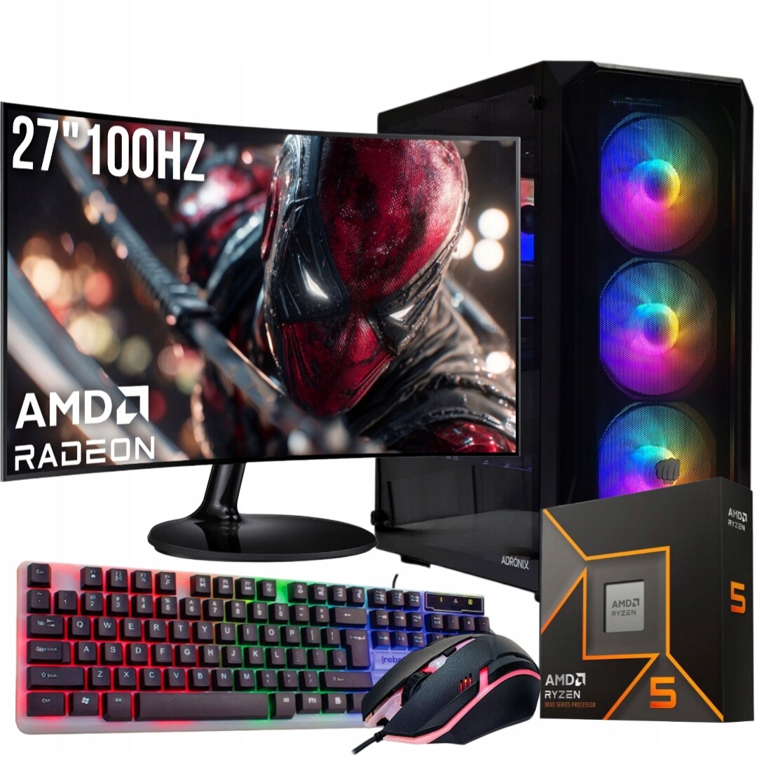 Herní Set Gungnir R5 9600X/32GB/RX7700XT/1TB SSD/W11/27