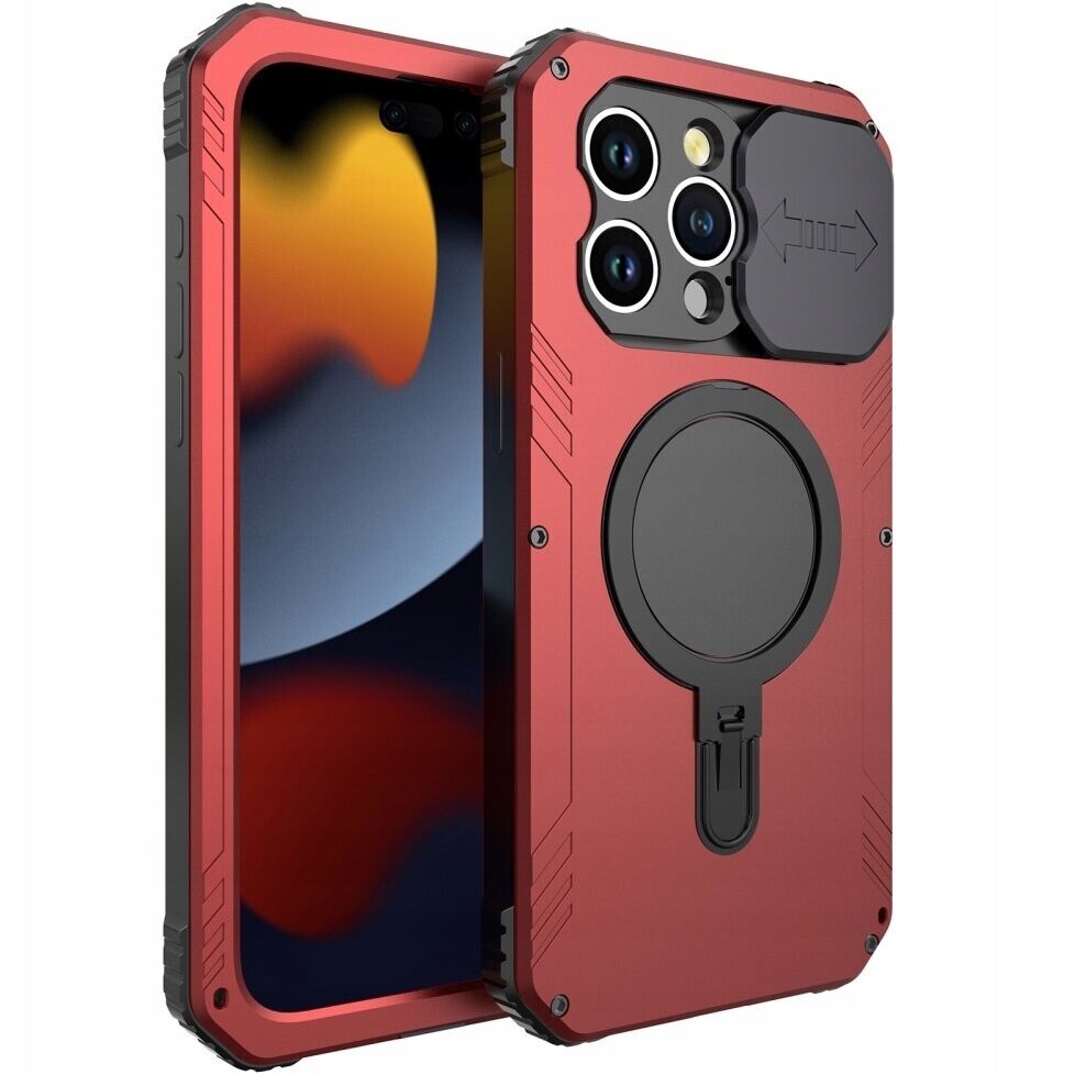 Pancéřové Pouzdro pro iPhone 15 Pro Max, magnetické, ochrana fotoaparátu, pouzdro