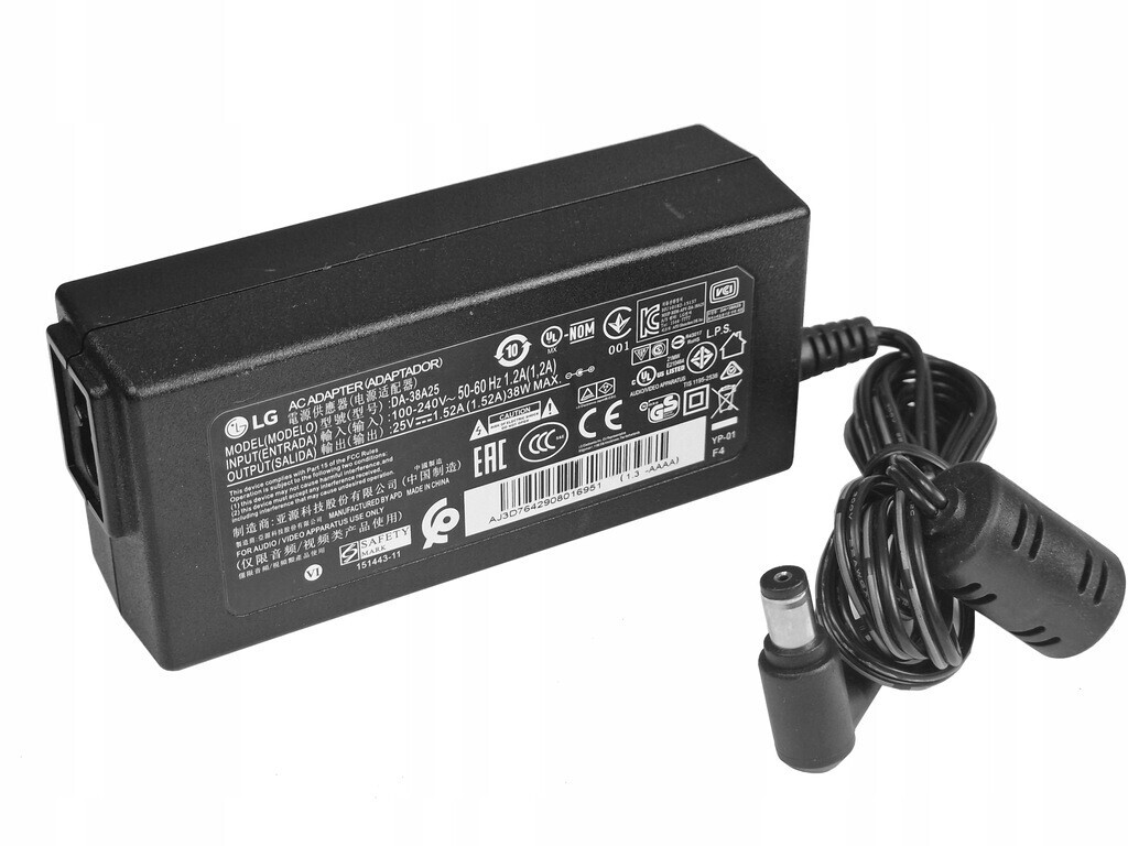 Originální Napájecí Zdroj Lg DA-38A25 25V 1.52A 38W Pro Soundbar Lg SH7 SH78