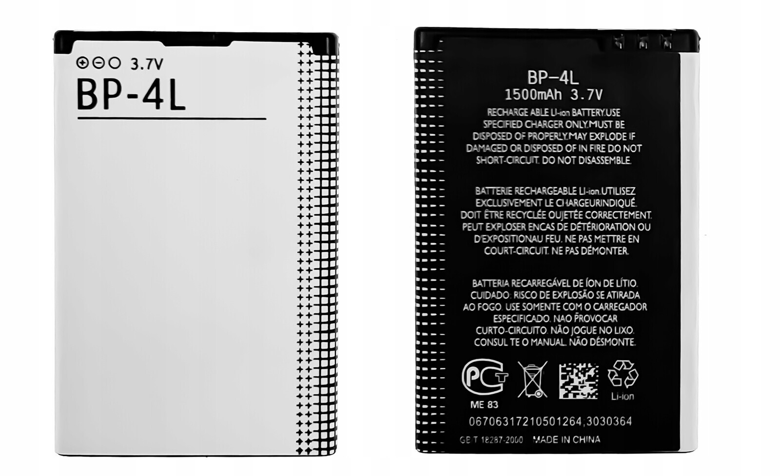 Nová baterie BP-4L Akumulátor 1500 mAh pro Aligator A870 Senior, A440 Senior