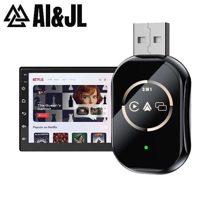 Bezdrátový Adaptér Pro Android 3V1 Netflix Carplay Youtube Disney Filmy