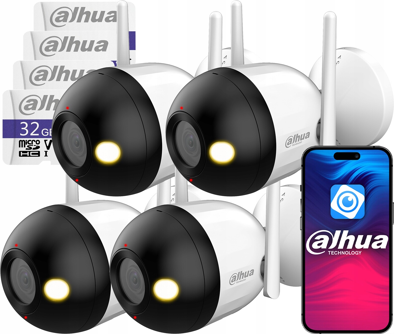WiFi kamera Dahua x4 4MPx F4C-PV Smart Dual Light 32GB audio detekce Ai