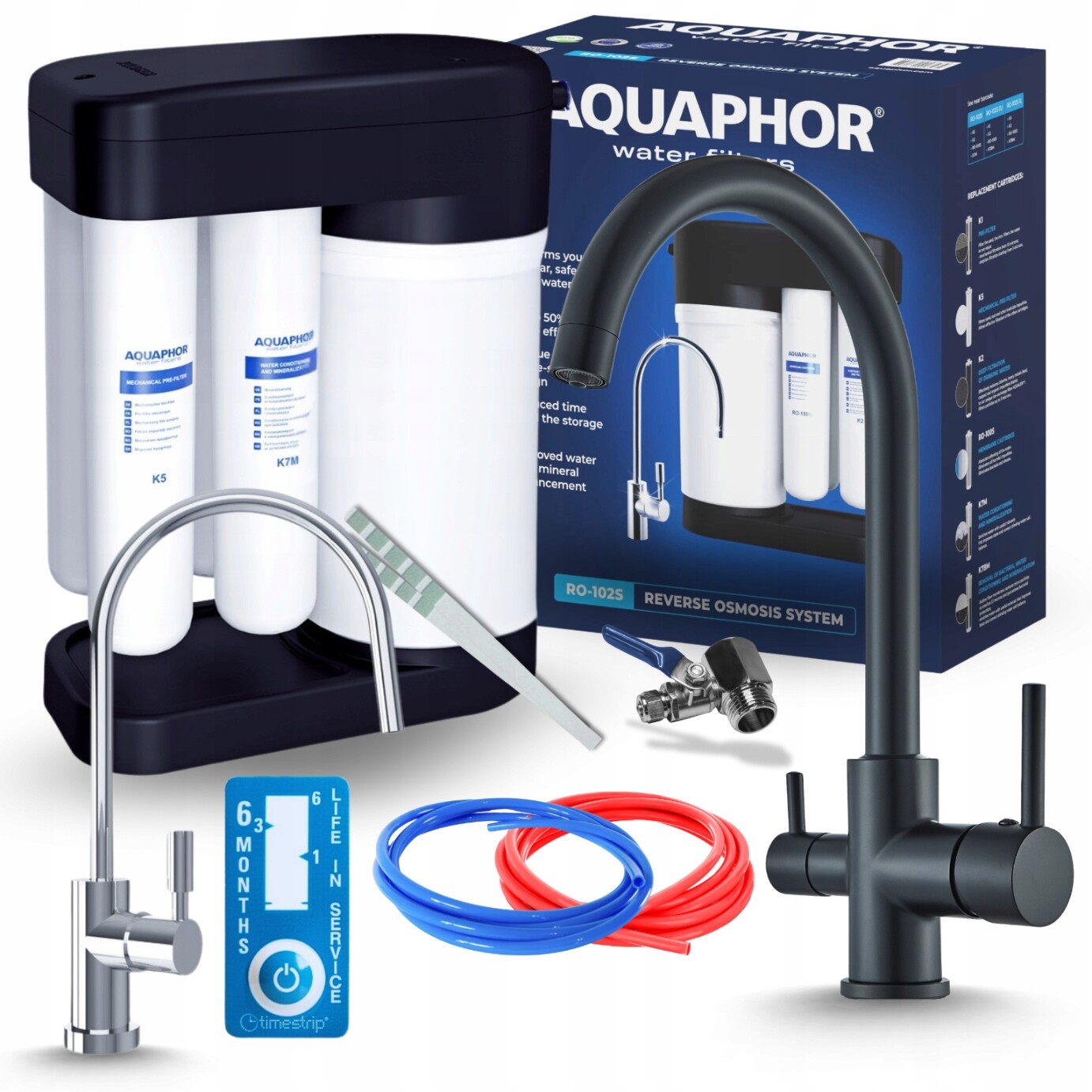 Sada Na Filtrování Vody Reverzní Osmóza Filtr Vody S Kuchyňskou Baterií