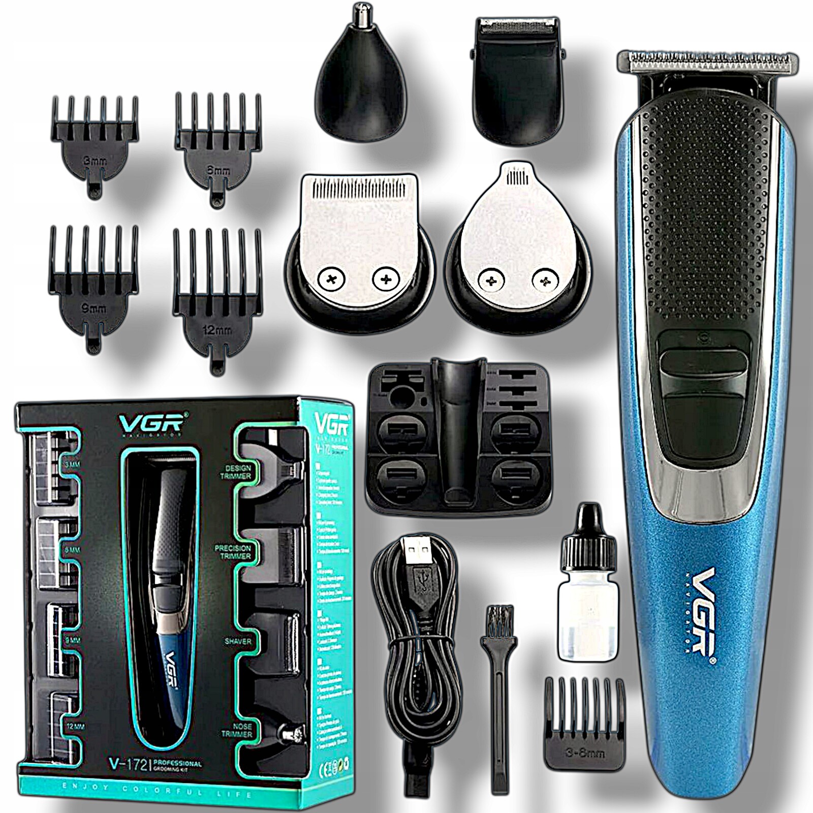 Zastřihovač Nosních A Ušních Vousů Holicí Strojek Na Obličej Pro Holení Vousů