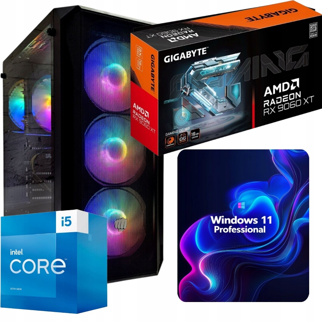 Počítač I5 32GB Rx 9060XT 16GB 1TB Win 11PRO