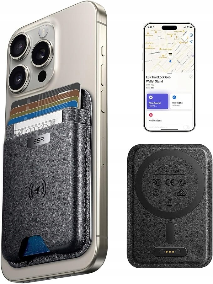 Esr Geo MagSafe Find My iPhone 12 13 14 15 16 17 Pro Rfid peněženka