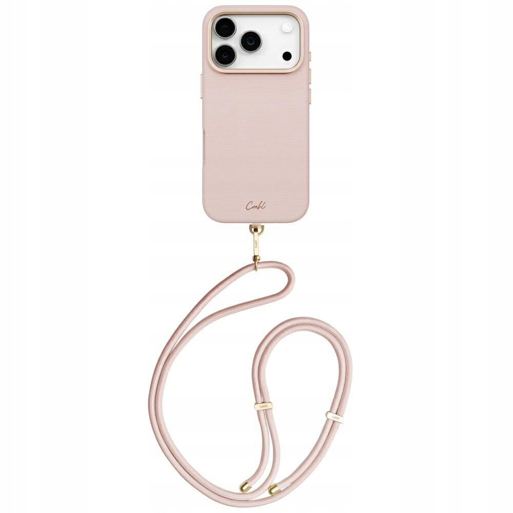 Pouzdro Uniq Coehl Mirelle pro iPhone 17 Pro Magnetic Charging, růžové