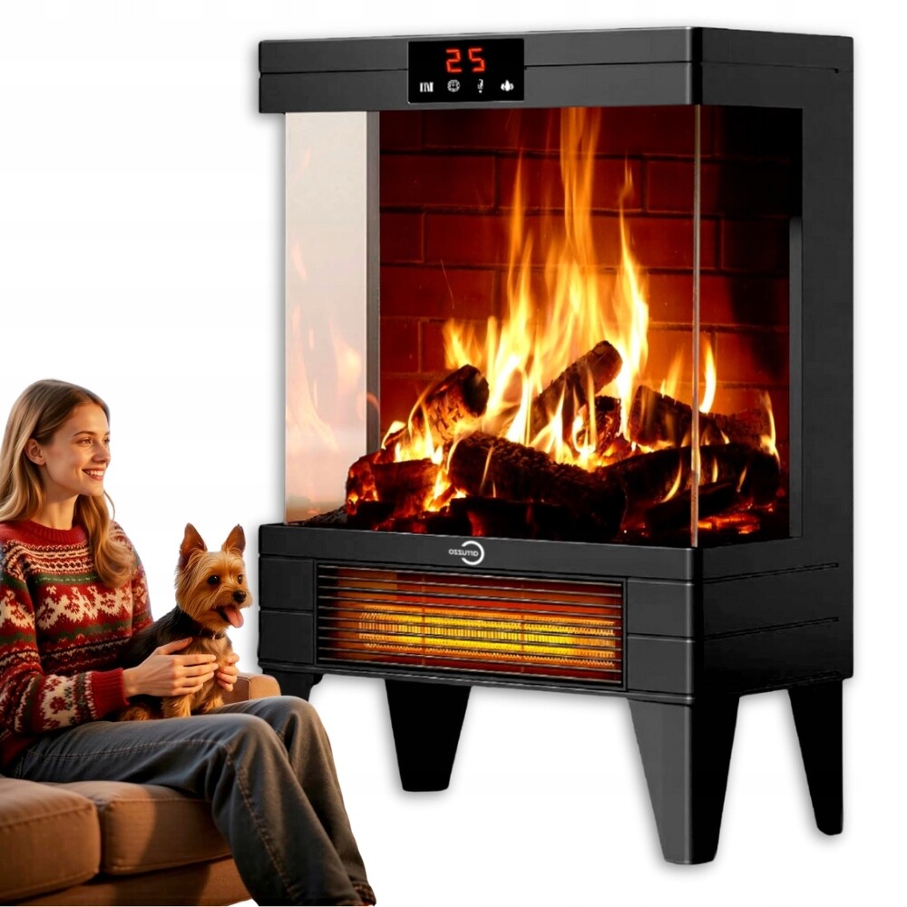 Fantastický elektrický Ohřívač Komienek regulovatelný domácí Farelka