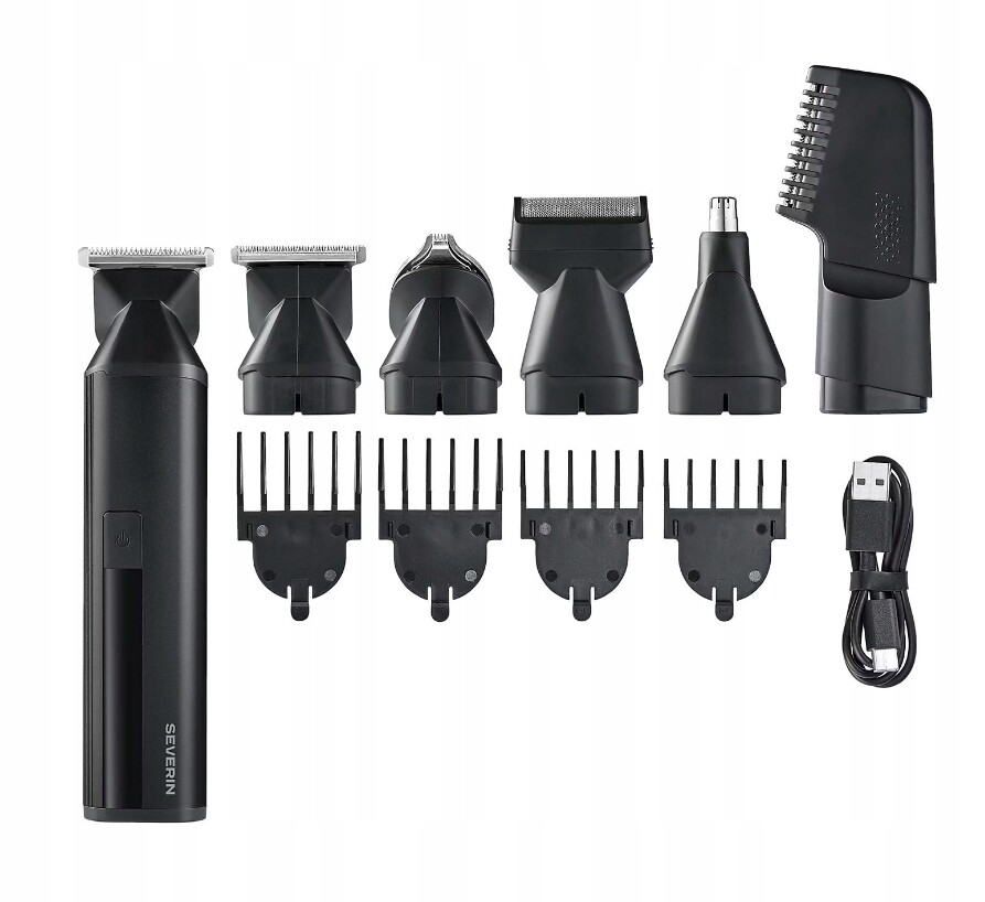 Severin Hs 0710 Grooming Set 6v1 elektrický holicí strojek, zastřihovač