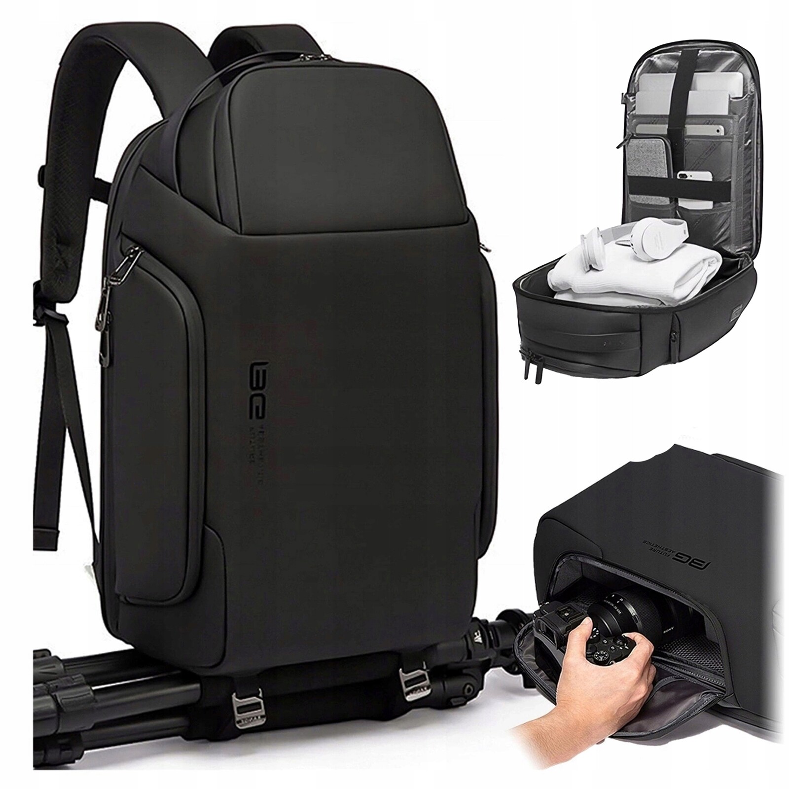 Batoh Na Notebook 15,6 Velký Voděodolný Cestovní Mládežnický Černý Bange