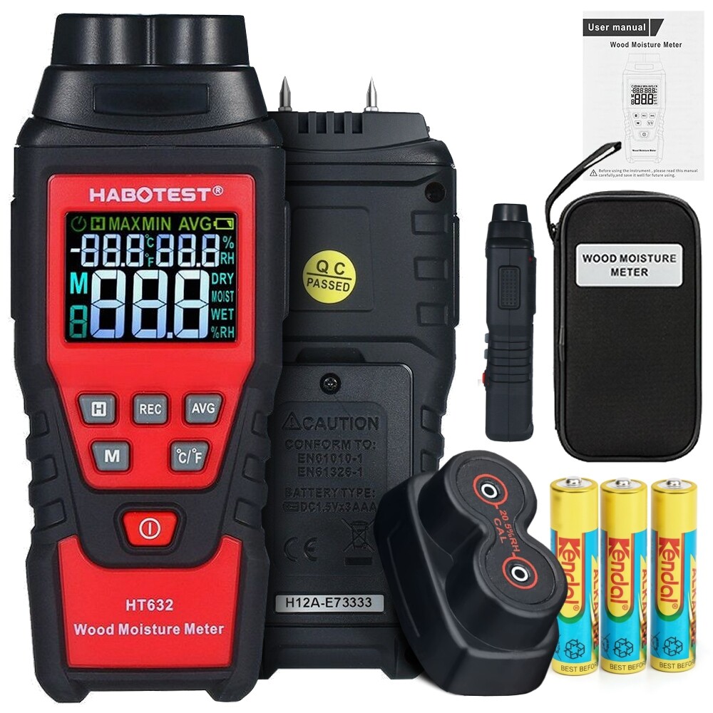 Vlhkoměr, Měřič Vlhkosti Dřeva, Stavební Mat. Kryt Kalib