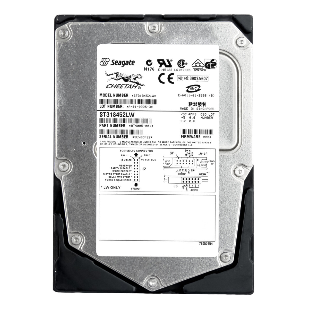 Seagate Cheetah 18.2GB 15K 8MB Scsi U160 3.5'' ST318452LW