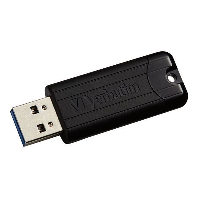 Flash disk Verbatim Pinstripe Black 256 Gb