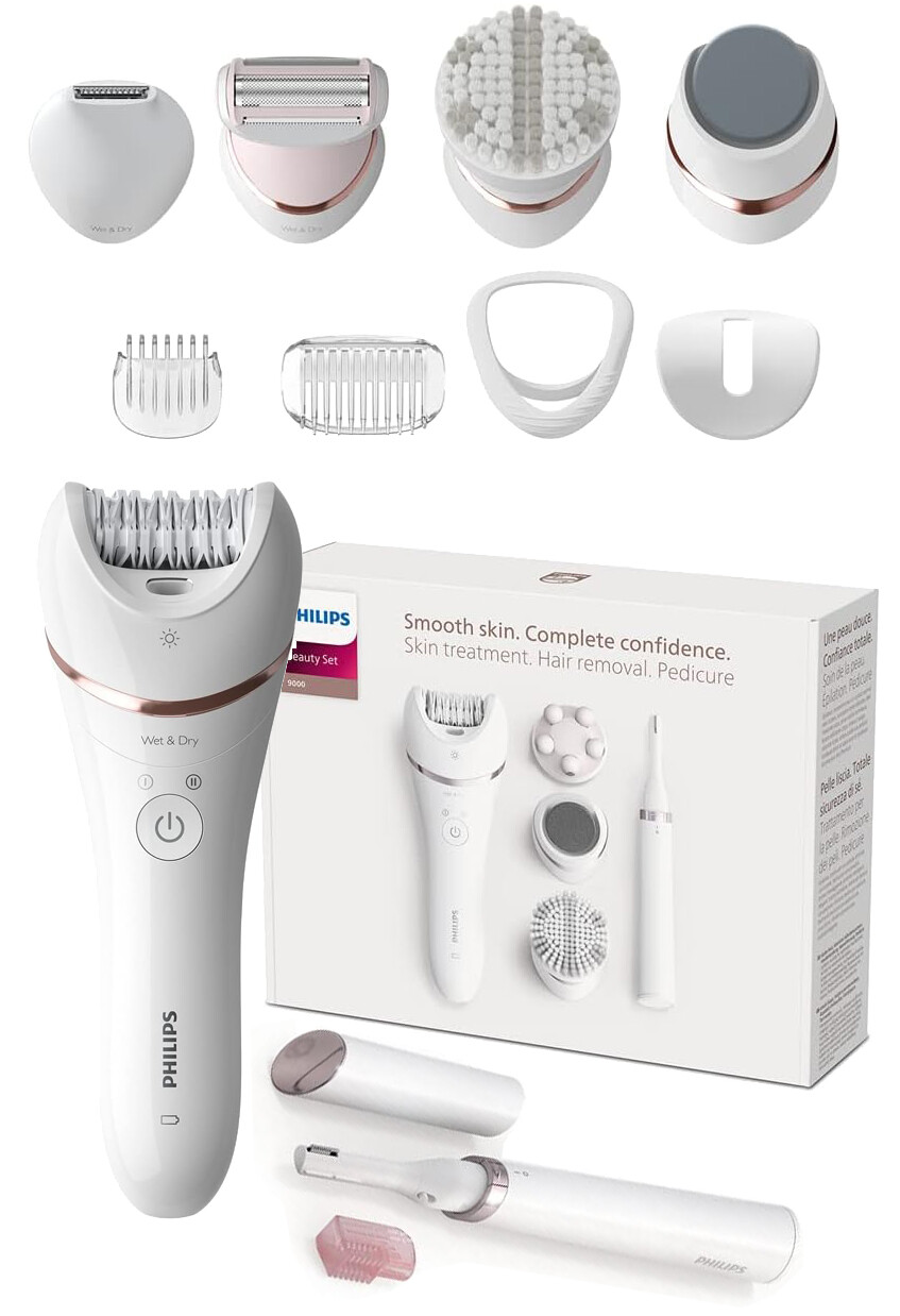 Sada Péče O Depilátor Philips Beauty Set BRE740/90 12 Příslušenství