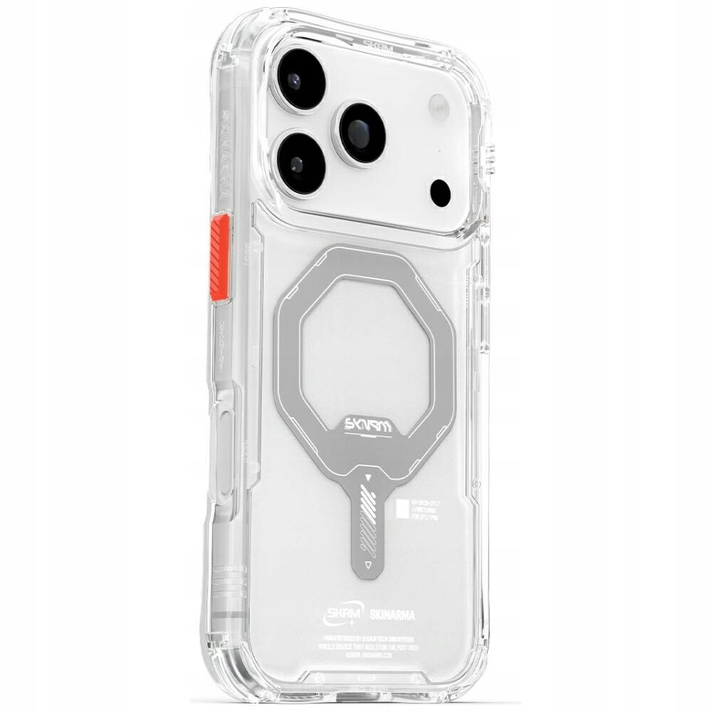 Pouzdro Skinarma Saido pro iPhone 17 Pro s magnetickým nabíjením průhledný
