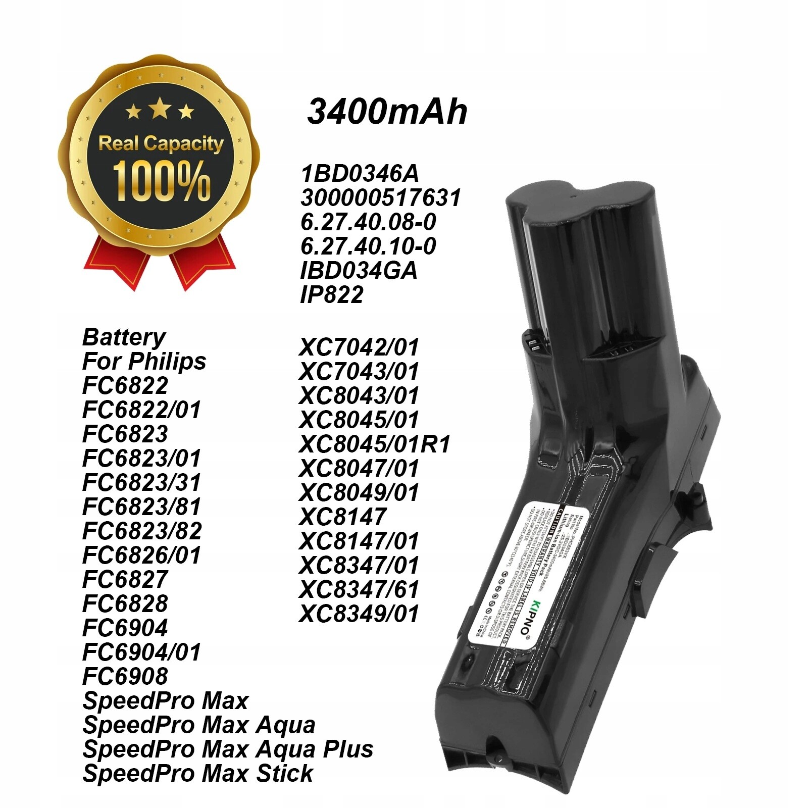 Baterie IP822 Pro Philips FC6903 FC6822 FC6823 FC6826 XC8045 XC8049 XC8149