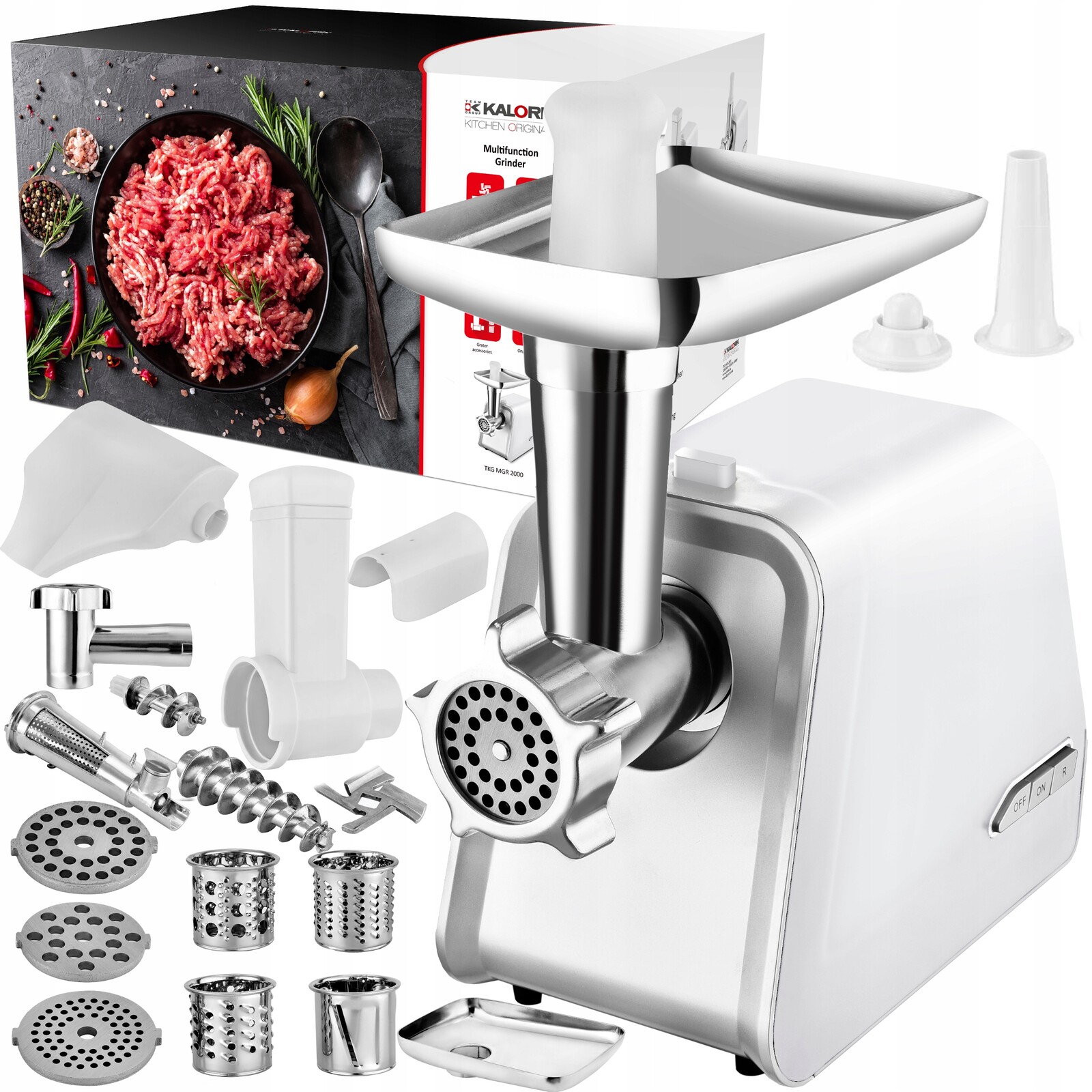 Mlýnek na maso Kalorik Tkg bílý 2000 W