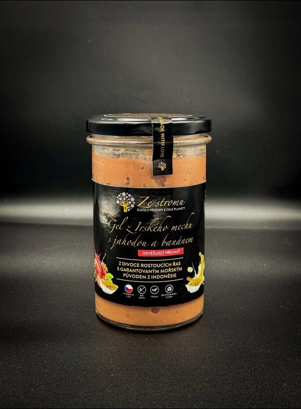 Irský mech Gel s jahodou a banánem 545 ml