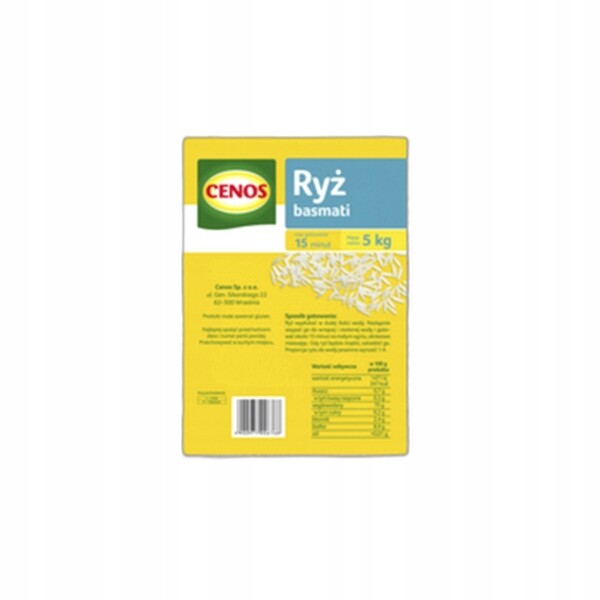 Rýže Basmati Cenos 5 kg – Aromatická rýže z Himalájí